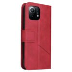 For Xiaomi Mi 11 GQUTROBE Right Angle Leather Phone Case(Red)
