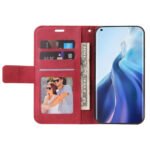 For Xiaomi Mi 11 GQUTROBE Right Angle Leather Phone Case(Red)