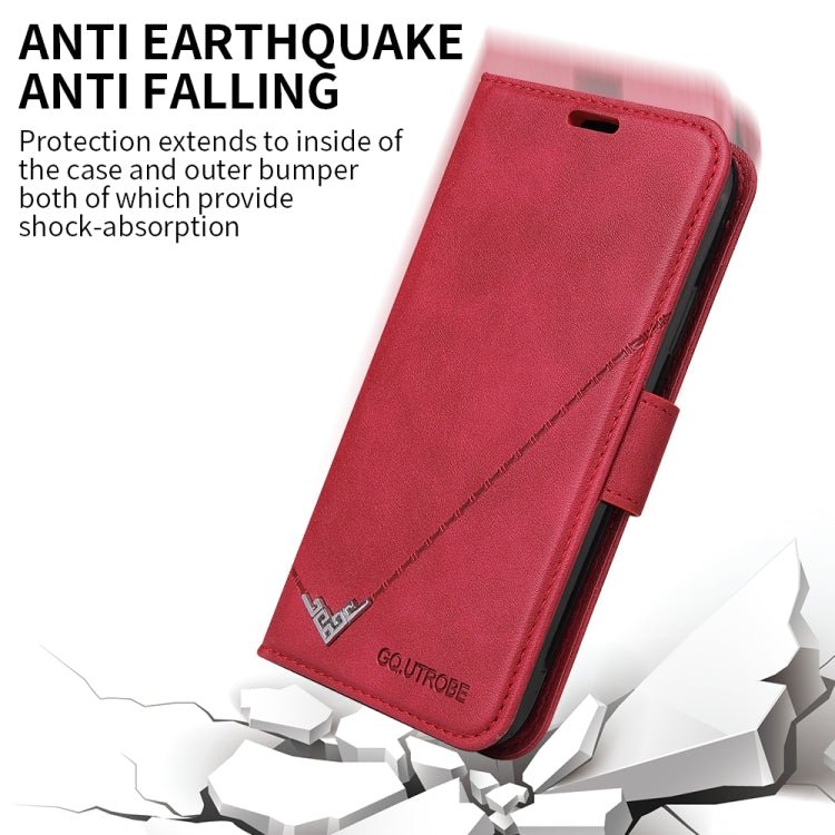 For Xiaomi Mi 11 GQUTROBE Right Angle Leather Phone Case(Red)
