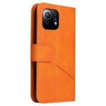 For Xiaomi Mi 11 GQUTROBE Right Angle Leather Phone Case(Orange)