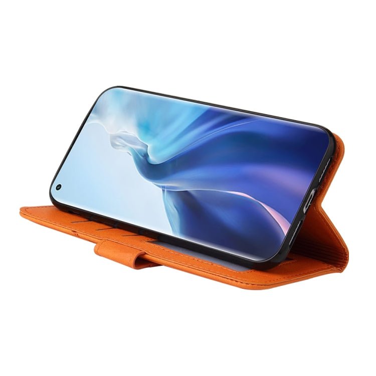 For Xiaomi Mi 11 GQUTROBE Right Angle Leather Phone Case(Orange)