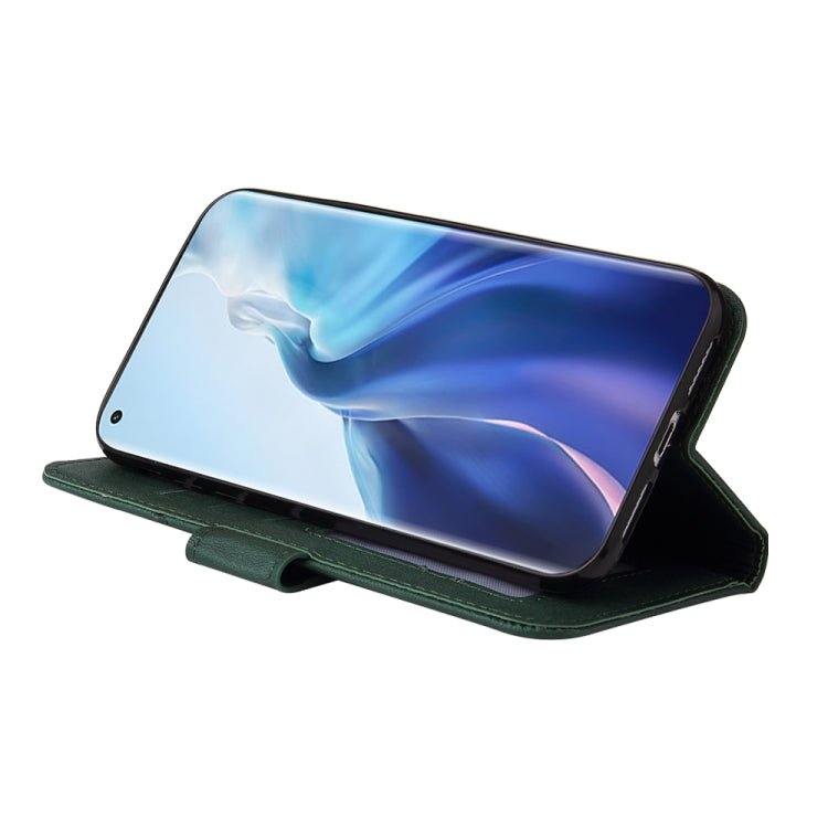 For Xiaomi Mi 11 GQUTROBE Right Angle Leather Phone Case(Green)