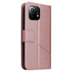 For Xiaomi Mi 11 GQUTROBE Right Angle Leather Phone Case(Rose Gold)