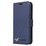 For Xiaomi Mi 11 GQUTROBE Right Angle Leather Phone Case(Blue)