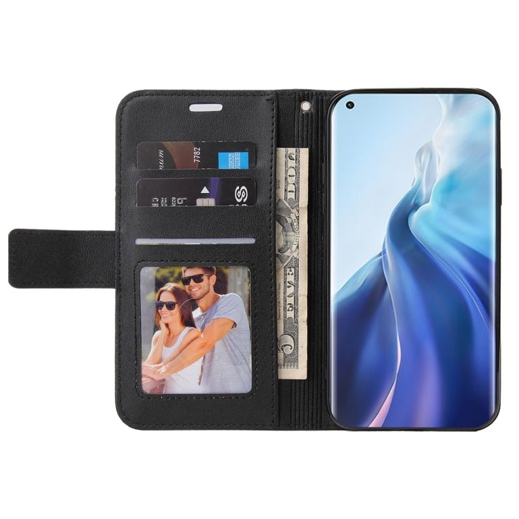 For Xiaomi Mi 11 GQUTROBE Right Angle Leather Phone Case(Black)