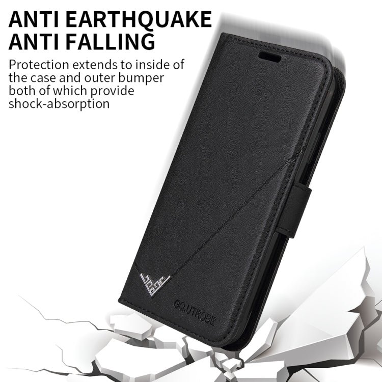 For Xiaomi Mi 11 GQUTROBE Right Angle Leather Phone Case(Black)