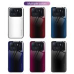 For Xiaomi Mi 11 Ultra Texture Gradient Glass TPU Phone Case(Black)