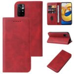 For Xiaomi Redmi Note 11 5G Magnetic Closure Leather Phone Case(Red)
