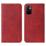For Xiaomi Redmi Note 11 5G Magnetic Closure Leather Phone Case(Red)