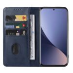 For Xiaomi 12 5G Magnetic Closure Leather Phone Case(Blue)