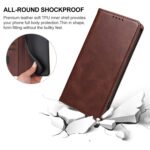 For Xiaomi 12 5G Magnetic Closure Leather Phone Case(Brown)