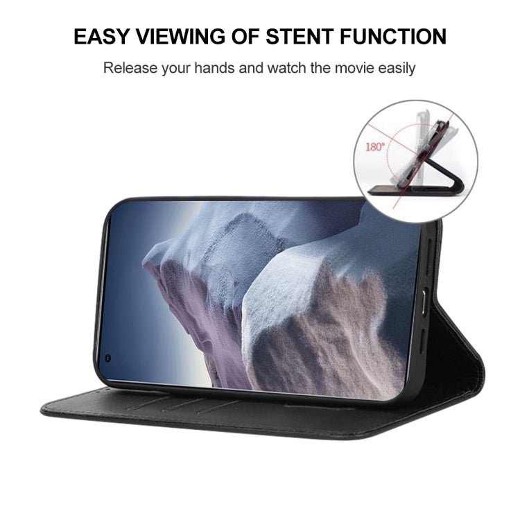 For Xiaomi Mi 11 Ultra Magnetic Closure Leather Phone Case(Black)