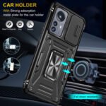 For Xiaomi 12 Armor PC + TPU Camera Shield Phone Case(Black)
