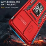 For Xiaomi 12 Armor PC + TPU Camera Shield Phone Case(Red)
