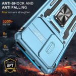 For Xiaomi 12 Armor PC + TPU Camera Shield Phone Case(Light Blue)