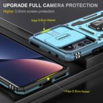 For Xiaomi 12 Armor PC + TPU Camera Shield Phone Case(Light Blue)