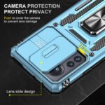 For Xiaomi 12 Armor PC + TPU Camera Shield Phone Case(Light Blue)