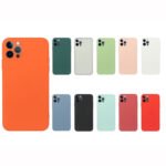 For iPhone 14 Plus  Straight Edge Solid Color TPU Shockproof Phone Case(Lavender Grey)