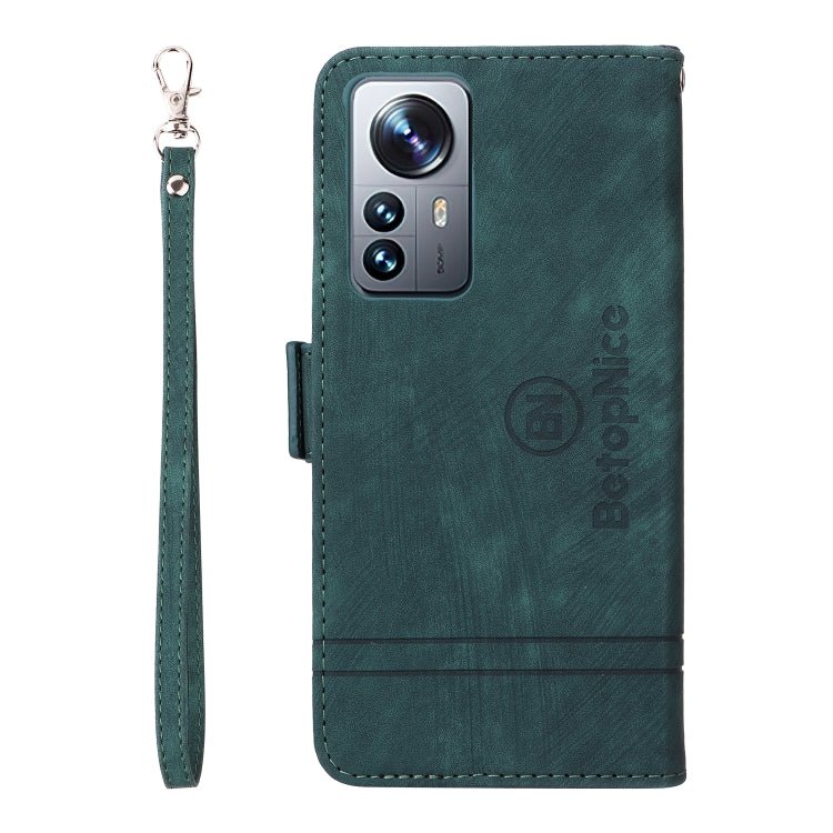 For Xiaomi 12 BETOPNICE Dual-side Buckle Leather Phone Case(Green)