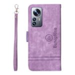 For Xiaomi 12 BETOPNICE Dual-side Buckle Leather Phone Case(Purple)