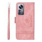 For Xiaomi 12 Pro BETOPNICE Dual-side Buckle Leather Phone Case(Pink)