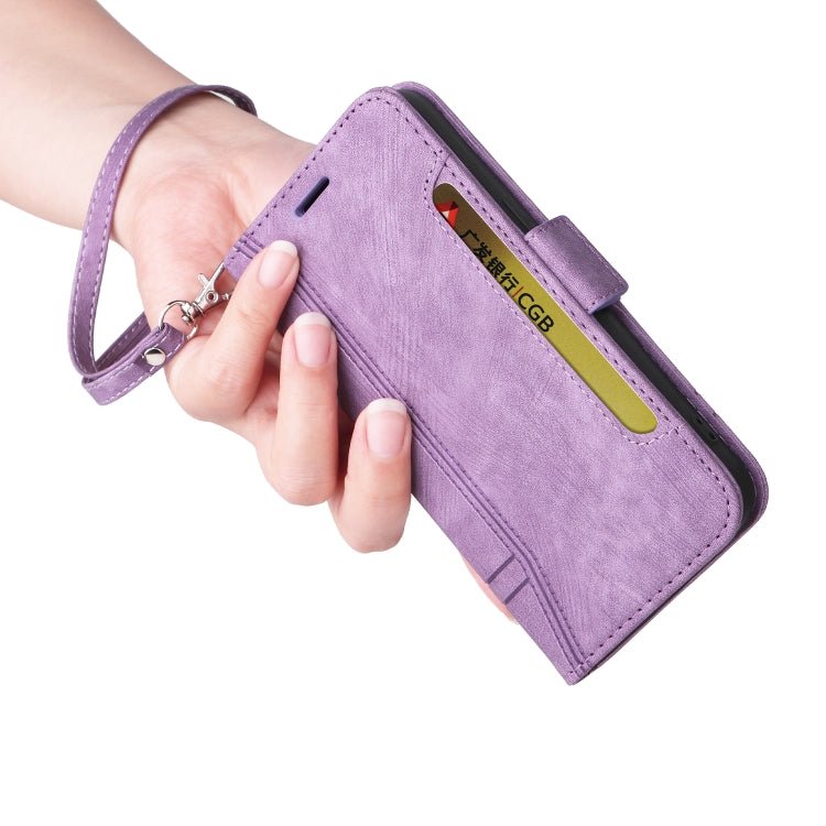 For Xiaomi 12 Pro BETOPNICE Dual-side Buckle Leather Phone Case(Purple)