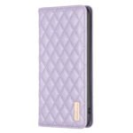 For Xiaomi 12 Pro Diamond Lattice Magnetic Leather Flip Phone Case(Purple)