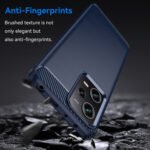 For Xiaomi Redmi Note 12 Pro China Brushed Texture Carbon Fiber TPU Case(Blue)