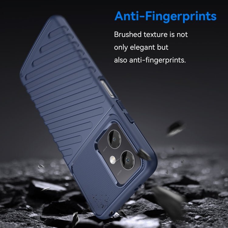 For Xiaomi Redmi Note 12 China Thunderbolt Shockproof TPU Protective Soft Phone Case(Blue)
