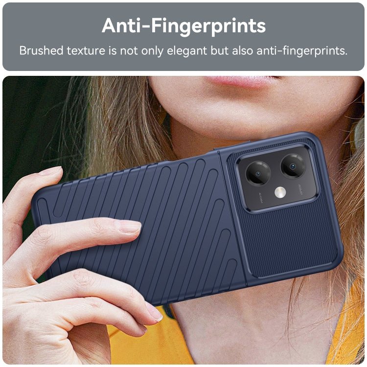 For Xiaomi Redmi Note 12 China Thunderbolt Shockproof TPU Protective Soft Phone Case(Blue)