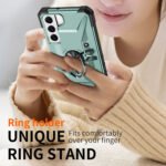 For Samsung Galaxy S21+ 5G Ring Holder Phone Case(Black)