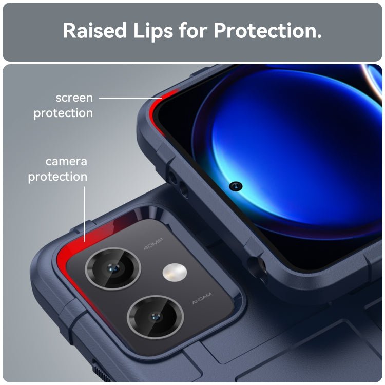 For Xiaomi Redmi Note 12 China Full Coverage Shockproof TPU Phone Case(Blue)