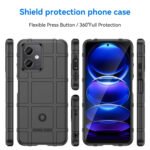 For Xiaomi Redmi Note 12 China Full Coverage Shockproof TPU Phone Case(Black)