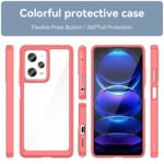 For Xiaomi Redmi Note 12 Pro China Colorful Series Acrylic + TPU Phone Case(Red)