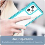 For Xiaomi Redmi Note 12 Pro China Colorful Series Acrylic + TPU Phone Case(Transparent Blue)
