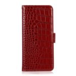 For Xiaomi Redmi Note 12 Pro China Crocodile Top Layer Cowhide Leather Phone Case(Red)
