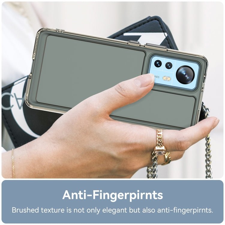 For Xiaomi 12 Pro Candy Series TPU Phone Case(Transparent Grey)