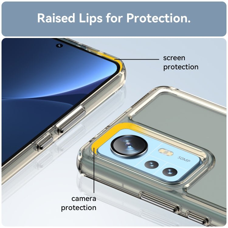 For Xiaomi 12 Pro Candy Series TPU Phone Case(Transparent Grey)