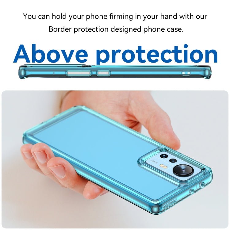 For Xiaomi 12 Pro Candy Series TPU Phone Case(Transparent Blue)