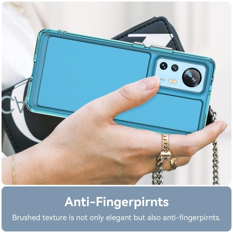 For Xiaomi 12 Pro Candy Series TPU Phone Case(Transparent Blue)