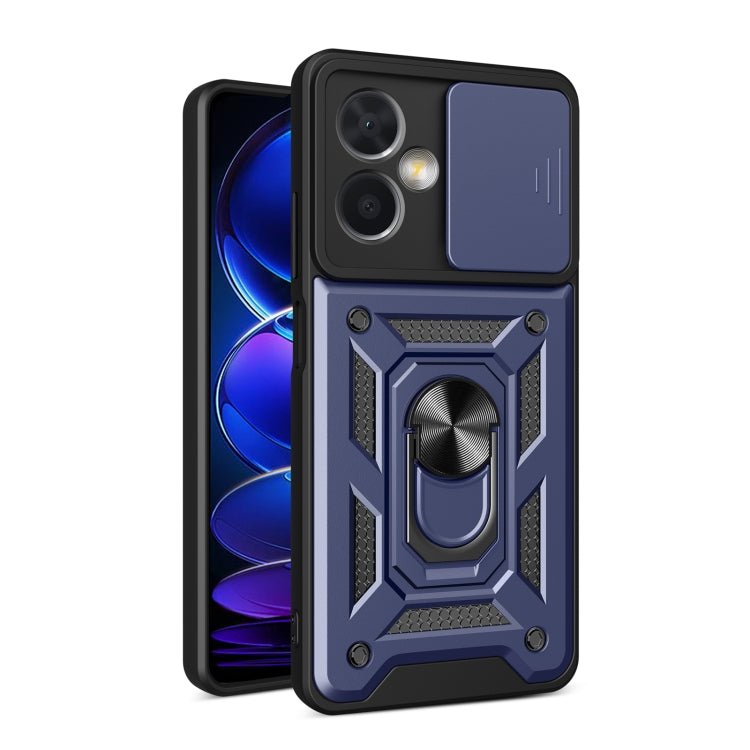 For Xiaomi Redmi Note 12 China Sliding Camera Design TPU + PC Phone Case(Blue)