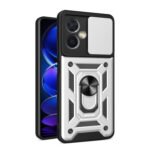 For Xiaomi Redmi Note 12 China Sliding Camera Design TPU + PC Phone Case(Silver)