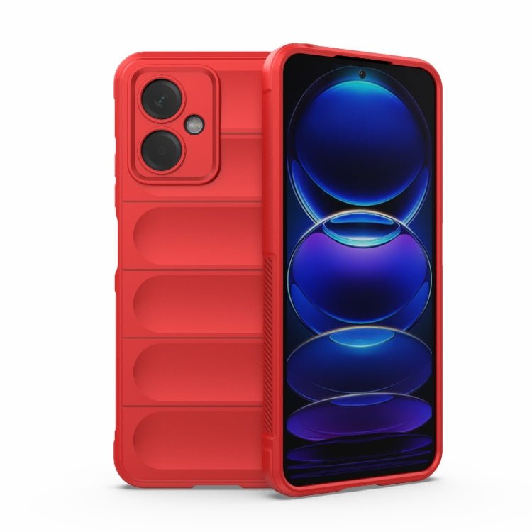 For Xiaomi Redmi Note 12 China Magic Shield TPU + Flannel Phone Case(Red)