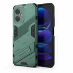For Xiaomi Redmi Note 12 China Punk Armor 2 in 1 PC + TPU Phone Case with Invisible Holder(Green)