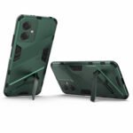 For Xiaomi Redmi Note 12 China Punk Armor 2 in 1 PC + TPU Phone Case with Invisible Holder(Green)