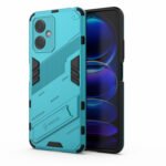 For Xiaomi Redmi Note 12 China Punk Armor 2 in 1 PC + TPU Phone Case with Invisible Holder(Blue)