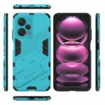 For Xiaomi Redmi Note 12 Pro China Punk Armor 2 in 1 PC + TPU Phone Case with Invisible Holder(Blue)
