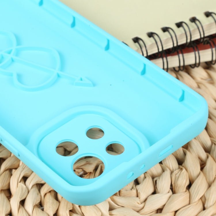 For Xiaomi Mi 11 Liquid Airbag Decompression Phone Case(Mint Blue)