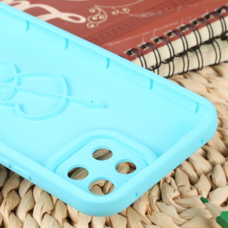 For Xiaomi Mi 11 Lite Liquid Airbag Decompression Phone Case(Mint Blue)