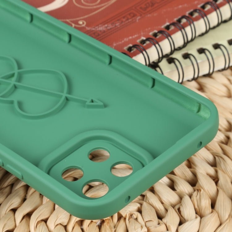 For Xiaomi Mi 11 Lite Liquid Airbag Decompression Phone Case(Retro Green)